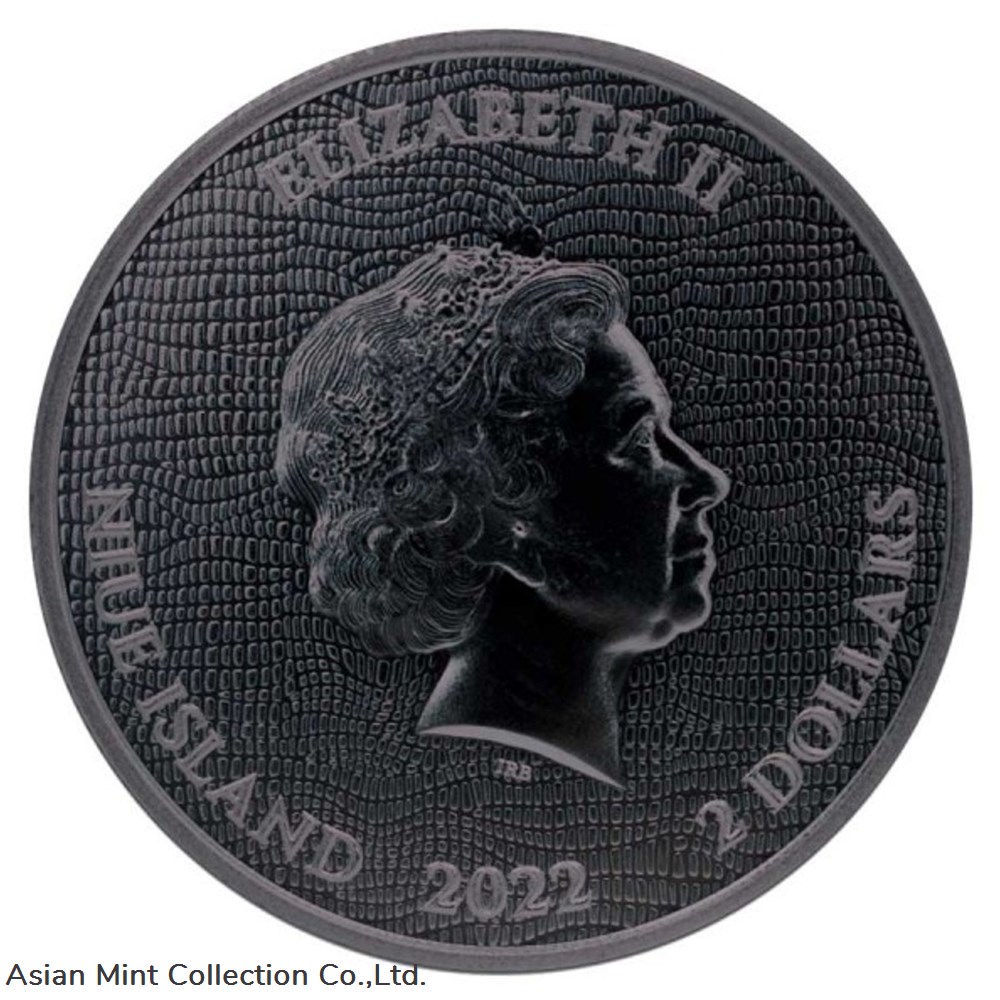 2022 - 1oz $2 NZD Niue Welsh Dragon Black Platinum Colorized Magic Silver Coin 2 coins ingots bullion 2022 1oz 2 nzd niue welsh dragon black platinum colorized magic silver coin