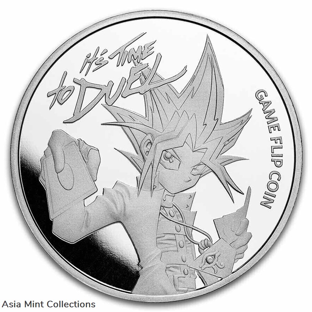 2023 - Yu-Gi-Oh! Game Flip Coin 25 Years 1 Oz 999 Silver Niue ST/BU coins ingots bullion 2023 yu gi oh game flip coin 25 years 1 oz 999 silver niue st bu
