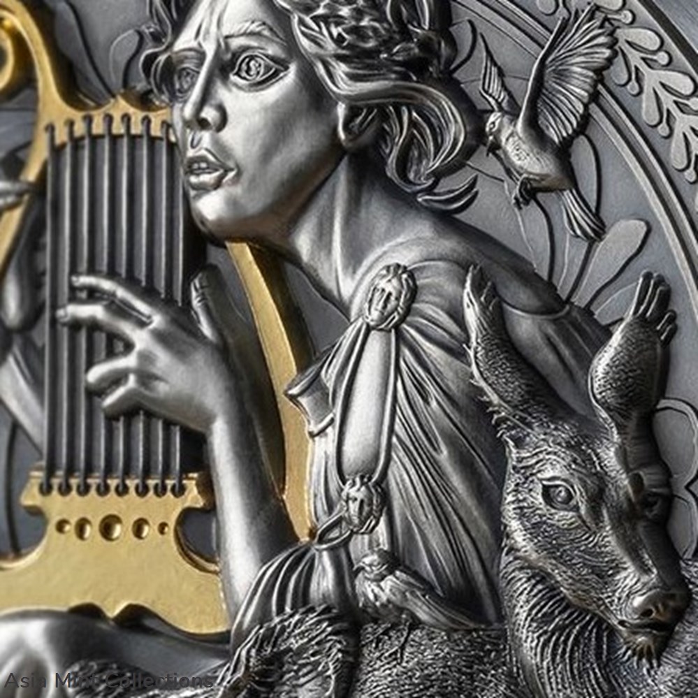 2023 - Orpheus The Great Greek Mythology 1 oz Antique finish Silver Coin Cameroon 4 coins ingots bullion 2023 orpheus the great greek mythology 1 oz antique finish silver coin cameroon