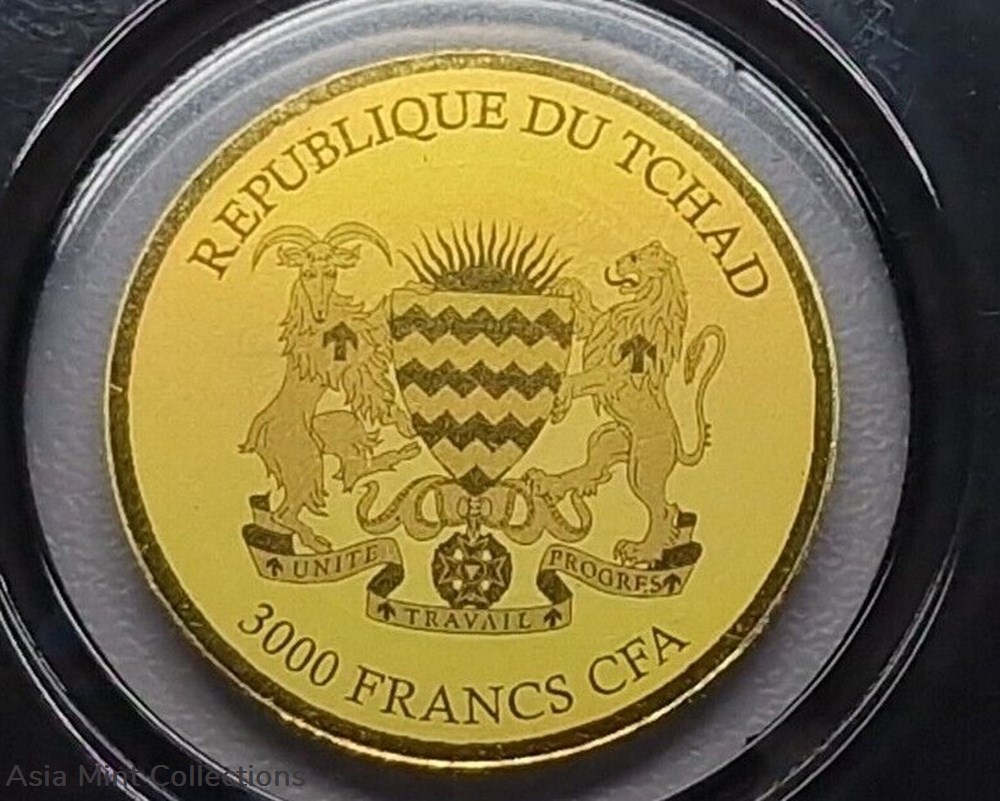 2022 - 3000 Francs Gold 999 Erasmus 1/500 oz Excellent Condition Coins Chad 4 ingots bullion 2022 3000 francs gold 999 erasmus 1 500 oz excellent condition coins chad