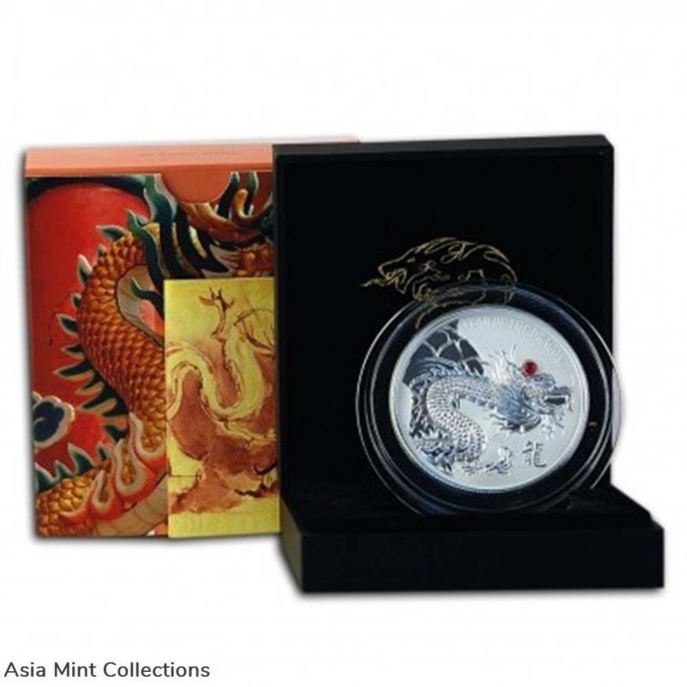 coins ingots bullion 2012 silver high relief coin red fire dragon fiji 2oz