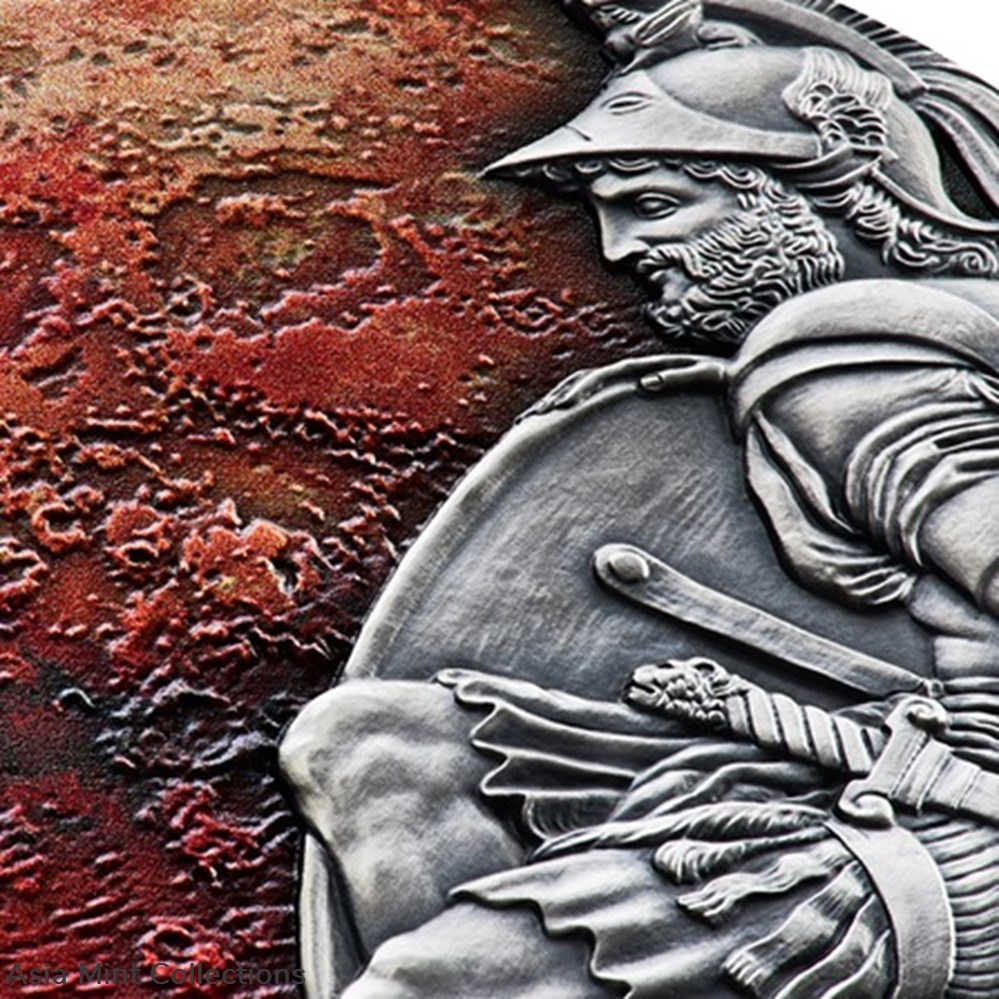 2020 - Mars Planets and Gods 3 oz Antique finish Silver Coin CFA Cameroon 3 coins ingots bullion 2020 mars planets and gods 3 oz antique finish silver coin cfa cameroon