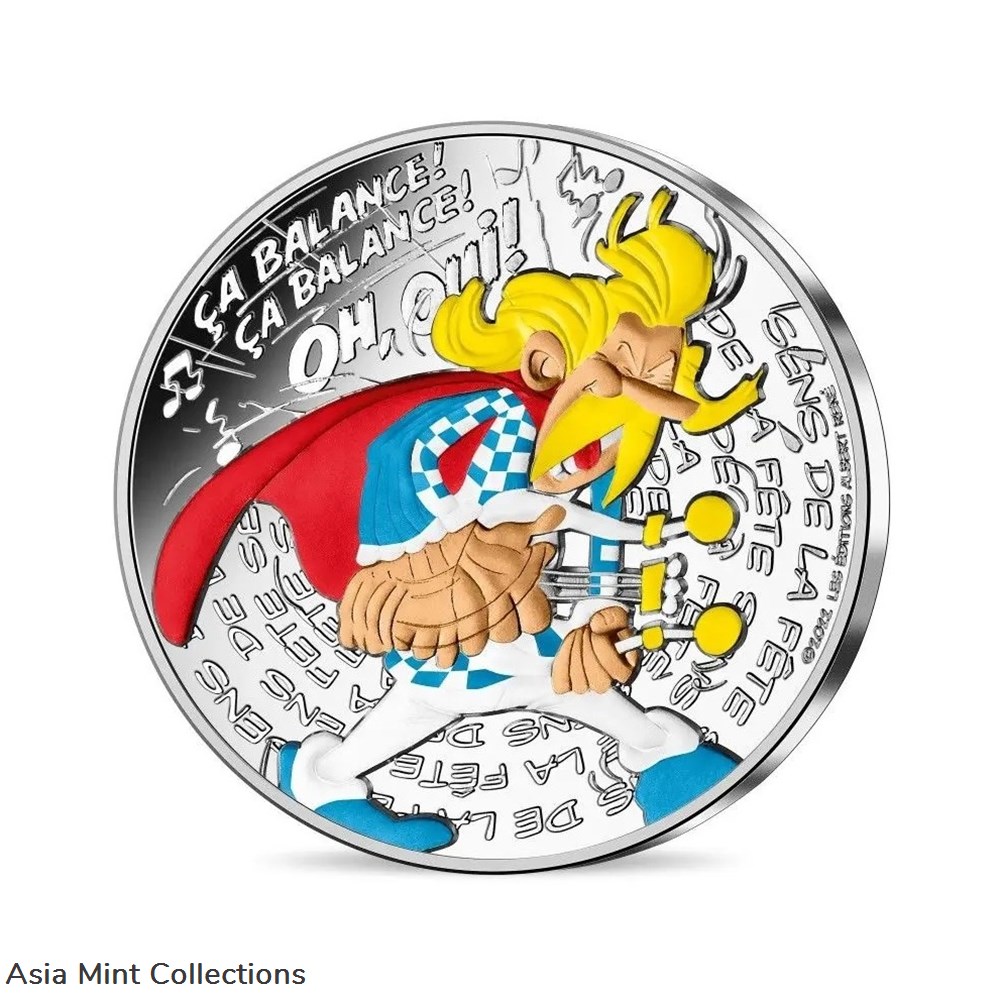 2022 - Coin of Paris - Asterix - Meaning of late celebration - 10 € coins ingots bullion copper 2022 coin of paris asterix meaning of late celebration 10