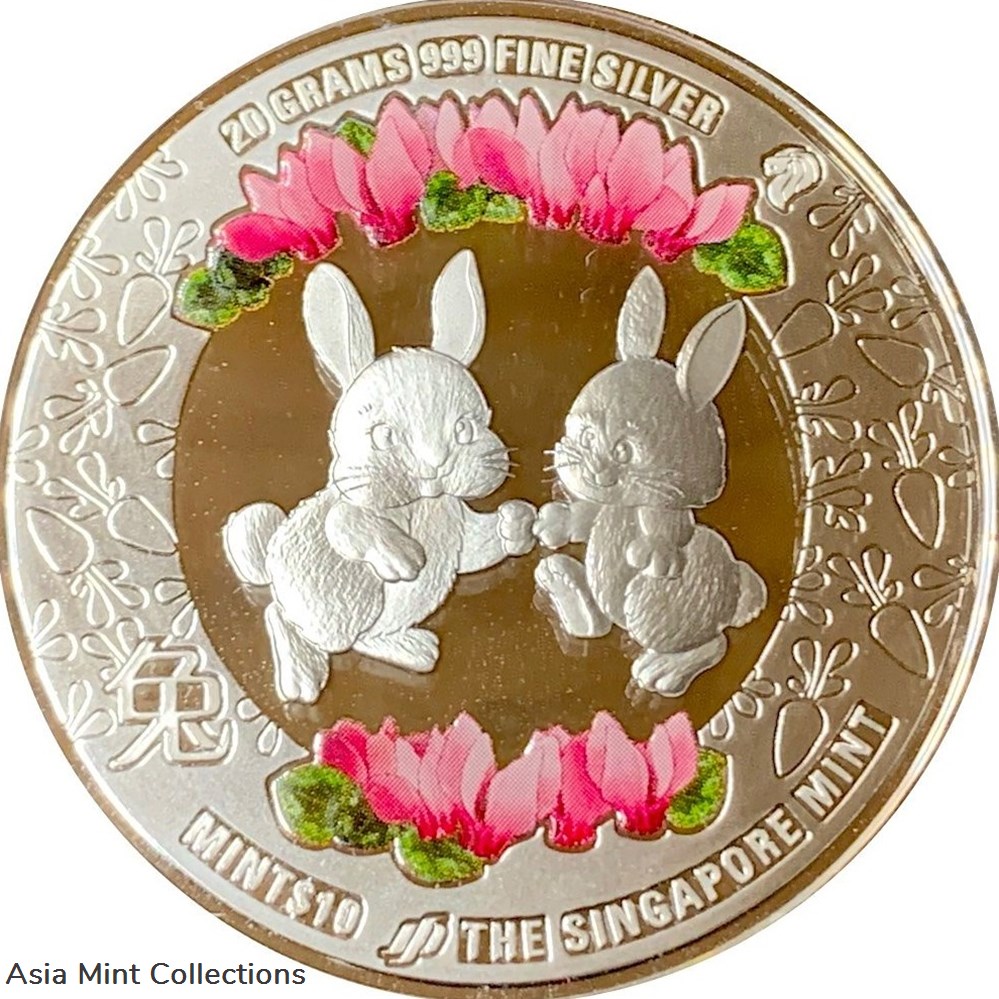 coins ingots bullion coin 2023 20 gram silver year of the rabbit