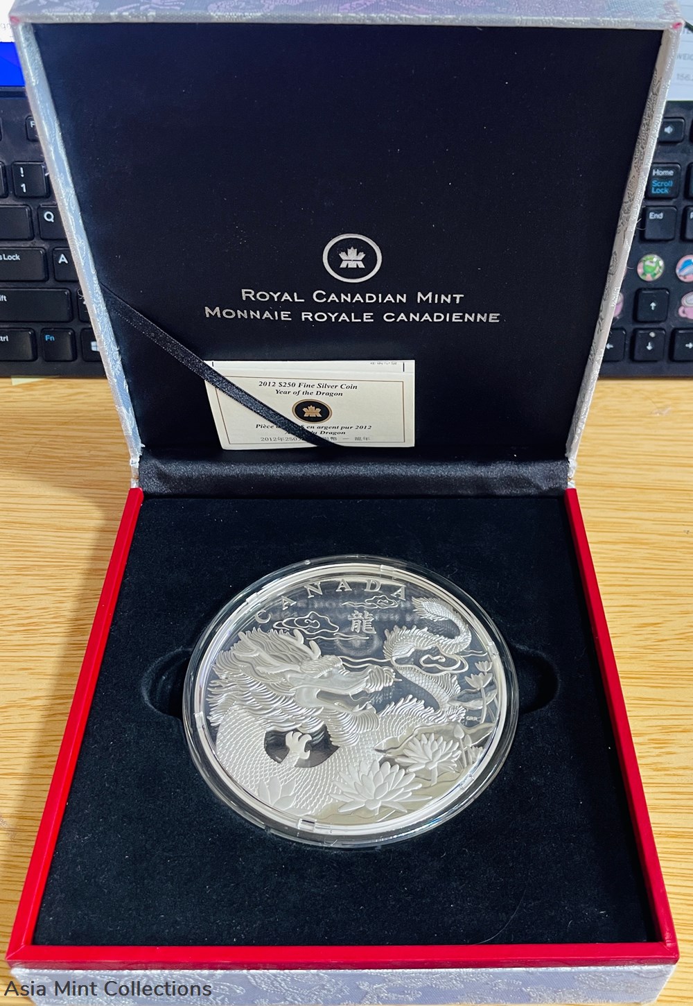 2012 $250 Fine Silver Kilogram Coin - Year of the Dragon 3 coins ingots bullion 2012 250 fine silver kilogram coin year of the dragon