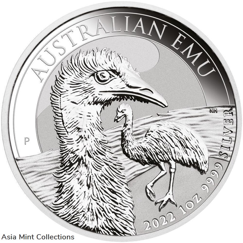2022 - 1 oz Silver Australia EMU Silver Coin 1 oz Silver 9999 *St/Bu* coins ingots bullion 2022 1 oz silver australia emu silver coin 1 oz silver 9999 st bu