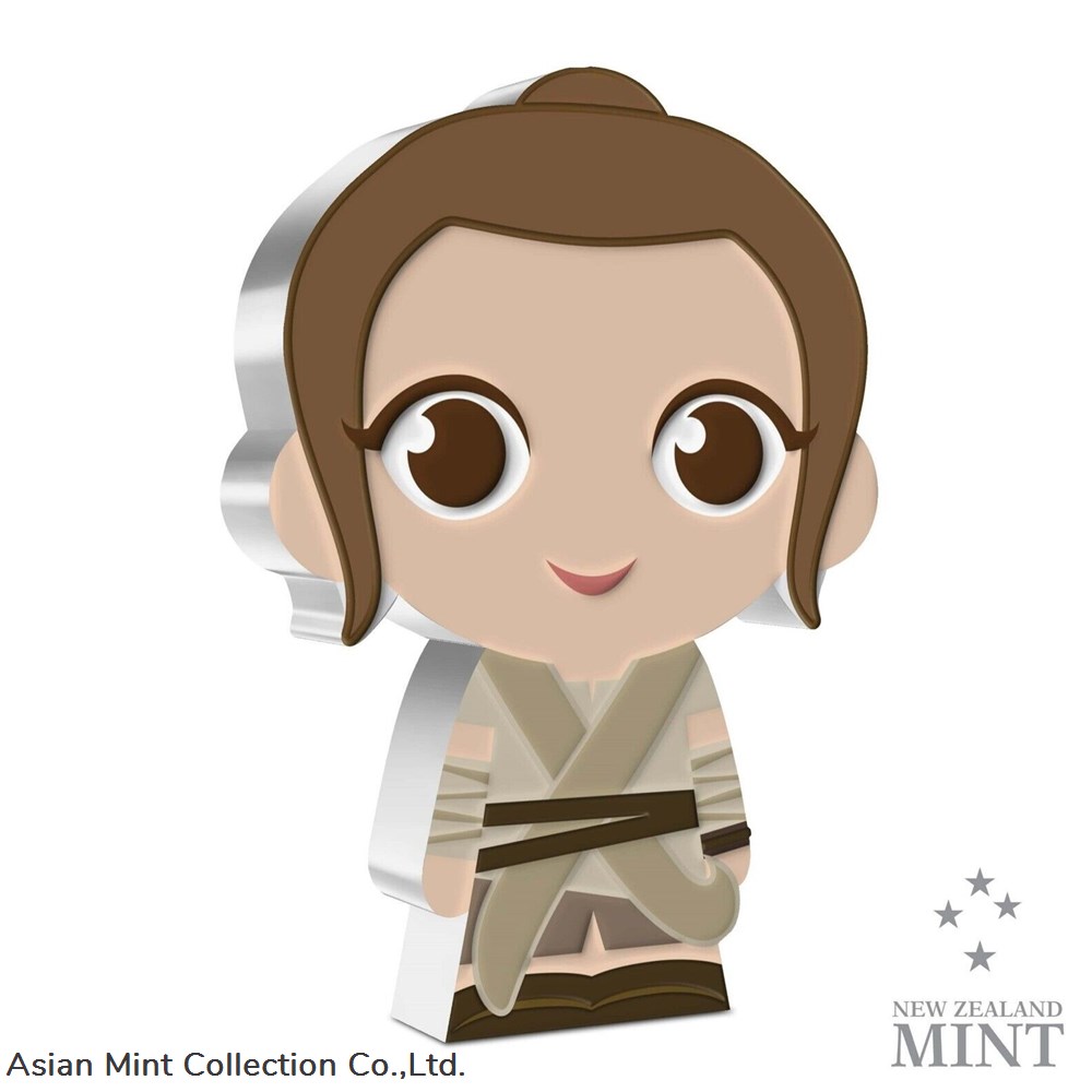 2021 - Niue Star Wars Rey 1 oz. Silver Chibi Coin coins ingots bullion 2021 niue star wars rey 1 oz silver chibi coin