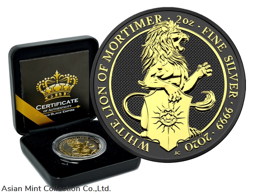 2020 - WHITE HORSE OF HANOVER Queen Beasts Empire Edition 2 Oz Silver Coin 5£ United Kingdom coins 2020 white horse of hanover queen beasts empire edition 2 oz silver coin 5 united kingdom