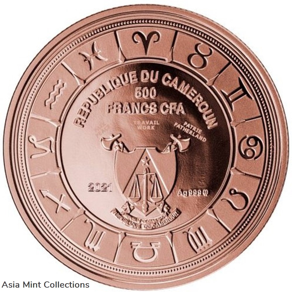 2018 - Sagittarus Zodiac Sign Proof Silver Coin 500 Francs Cameroon 2 coins ingots bullion 2018 sagittarus zodiac sign proof silver coin 500 francs cameroon