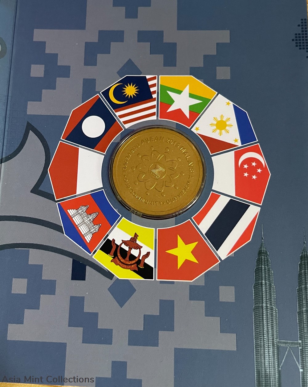 2015 - ASEAN Set of 2 commemorative Coin Proof 6 coins 2015 asean set of 2 commemorative coin proof