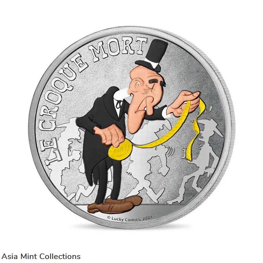 2021 - Monnaie De Paris Memory token Lucky Luke - Le Croque Mort 2 coins ingots bullion copper coin 2021 monnaie de paris memory token lucky luke le croque mort