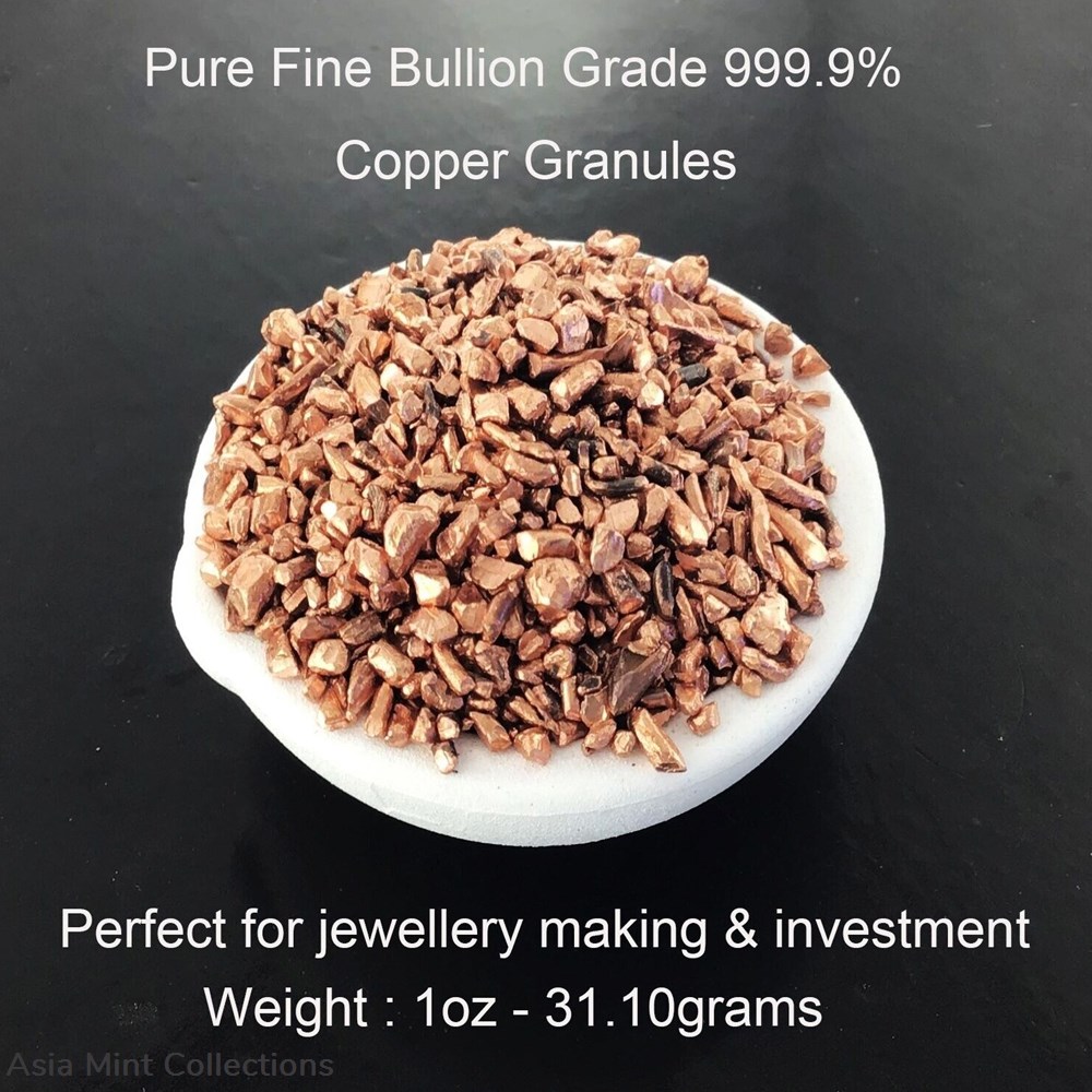 1oz Pure Fine Bullion Grade Copper Granule Nuggets Jewellery Making Quality coins ingots coin 1oz pure fine bullion grade copper granule nuggets jewellery making quality