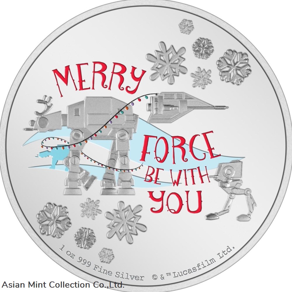 2022 - 1 Oz Silver Proof - Star Wars™ Season’s Greetings coins ingots bullion coin 2022 1 oz silver proof star wars season s greetings