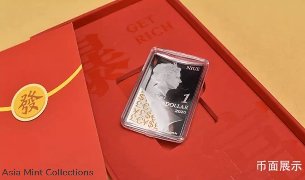 2020 Niue island $1 get rich silver shap red packet 8 gram proof coin 6 coins ingots bullion 2020 niue island 1 get rich silver shap red packet 8 gram proof coin