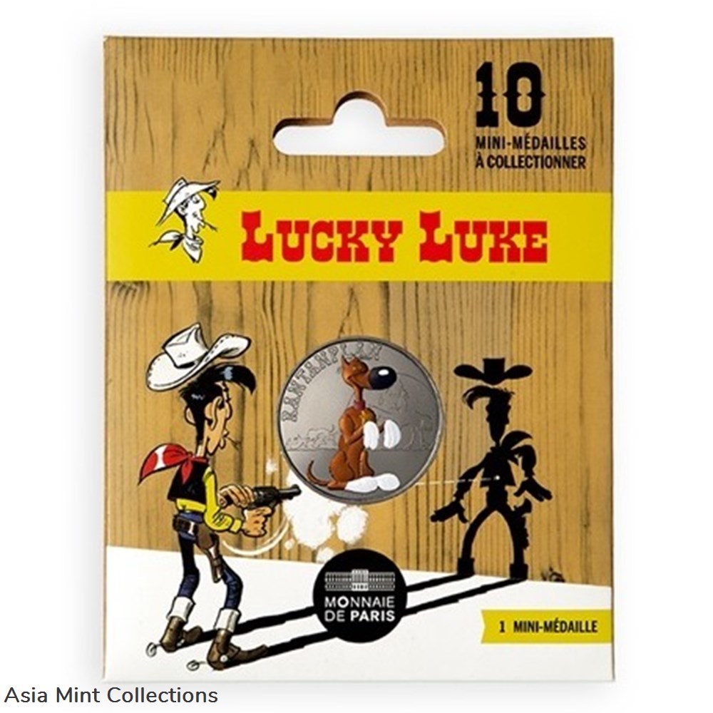 2021 - Monnaie De Paris Memory token Lucky Luke - Rantanplan coins ingots bullion copper coin 2021 monnaie de paris memory token lucky luke rantanplan