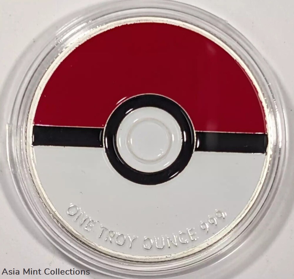Pokemon Gotta Catch 'Em All BULBASAUR Enameled 1 oz Silver Round Coin charizard 4 coins ingots bullion pokemon gotta catch em all bulbasaur enameled 1 oz silver round coin charizard