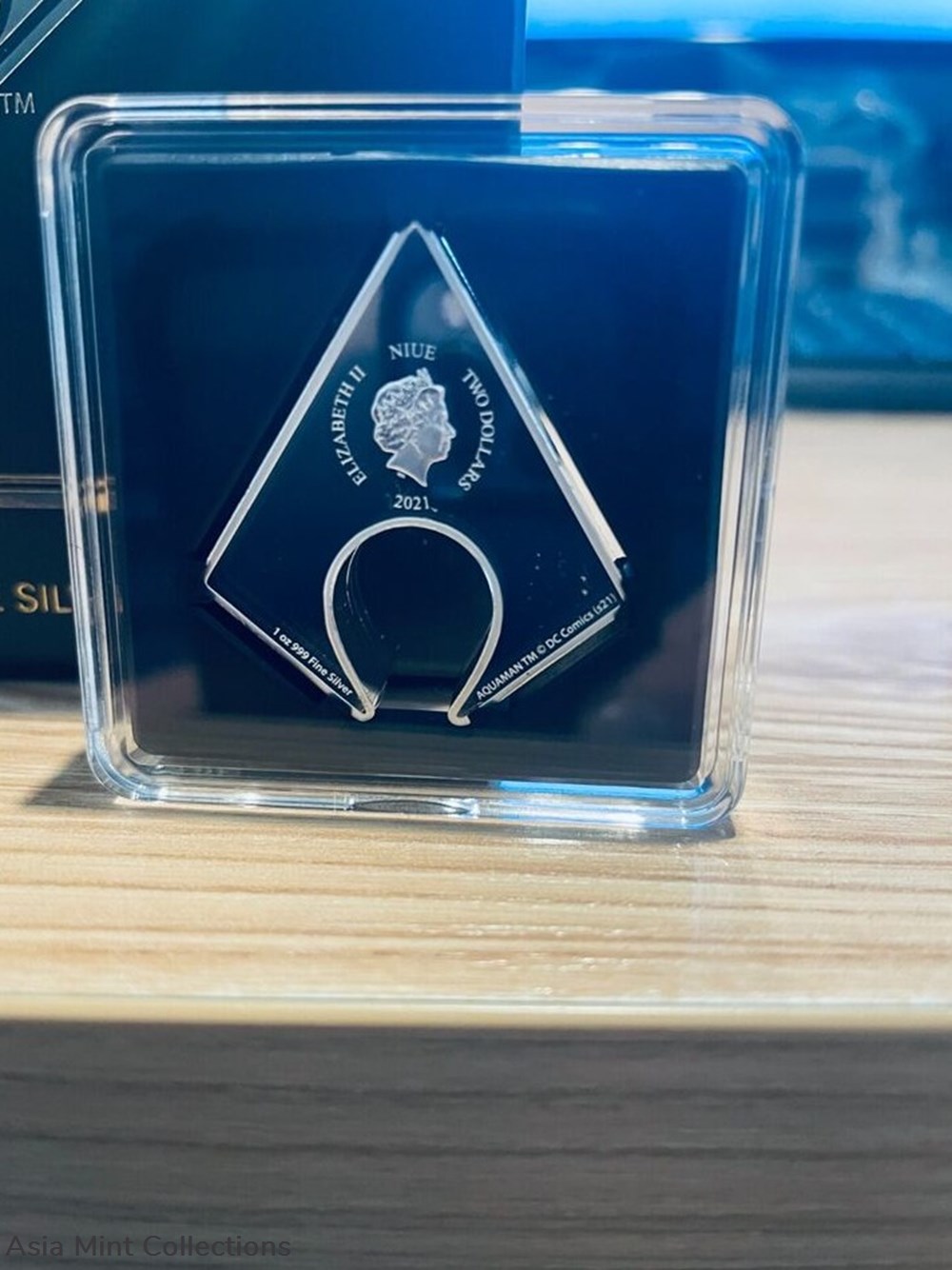2021 - New Zealand - 1 Oz Silver Proof Coin- AQUAMAN Emblem 3 coins ingots bullion 2021 new zealand 1 oz silver proof coin aquaman emblem