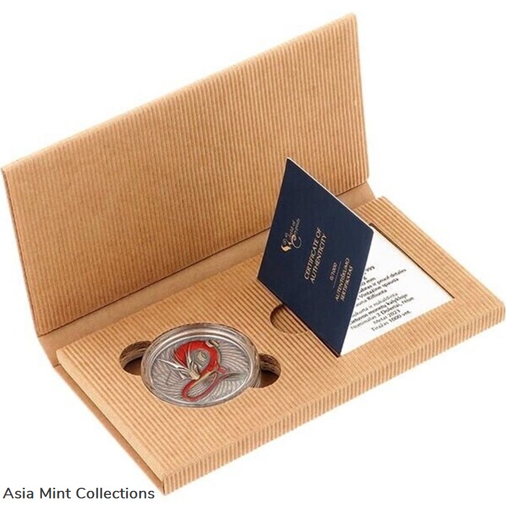 2023 - Dragon World of Cryptids 1 oz Antique Finish Silver Coin 2$ Niue 3 coins ingots bullion 2023 dragon world of cryptids 1 oz antique finish silver coin 2 niue
