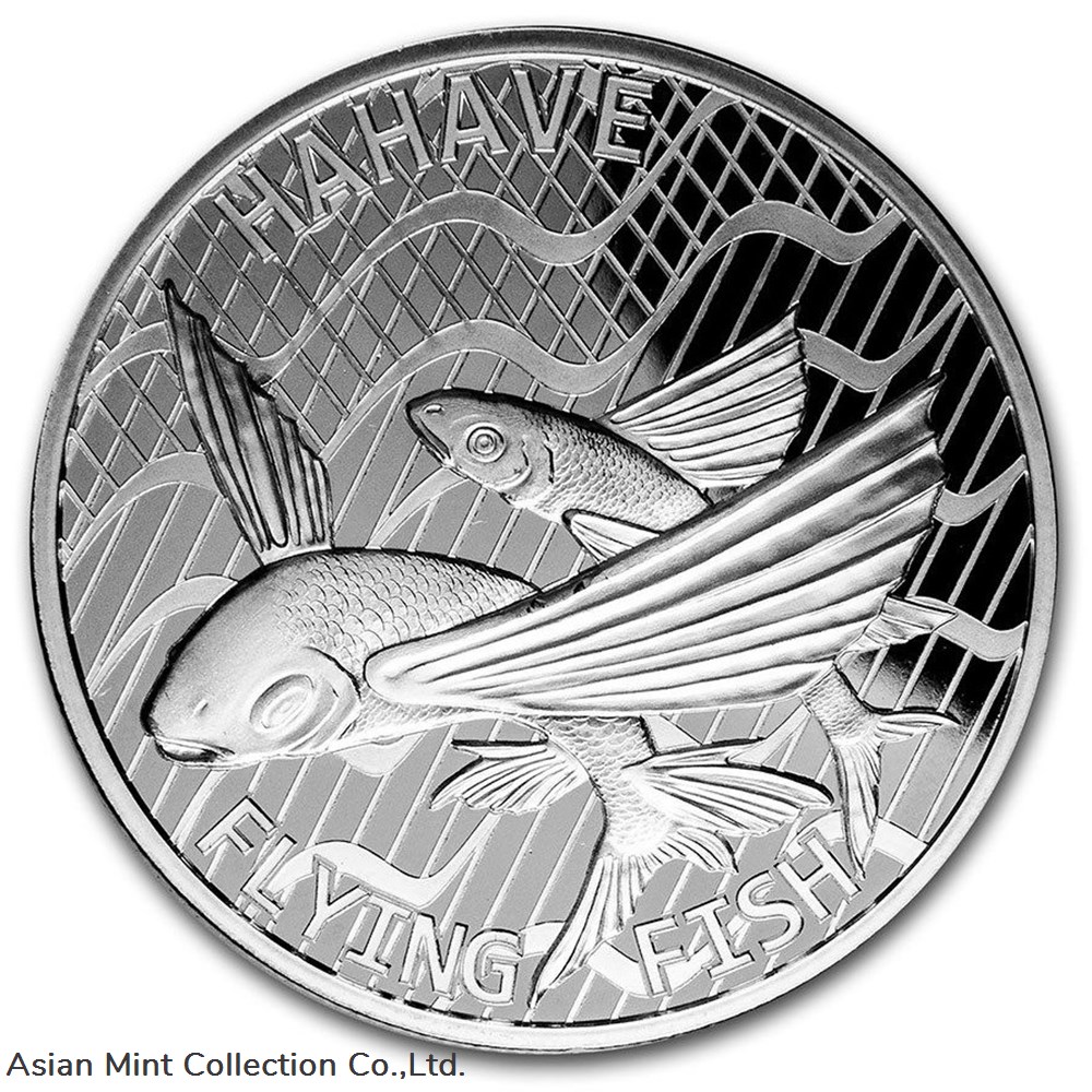2020 - 1 oz $5 NZD Tokelau Silver Flying Fish Hahave Coin BU coins ingots bullion 2020 1 oz 5 nzd tokelau silver flying fish hahave coin bu