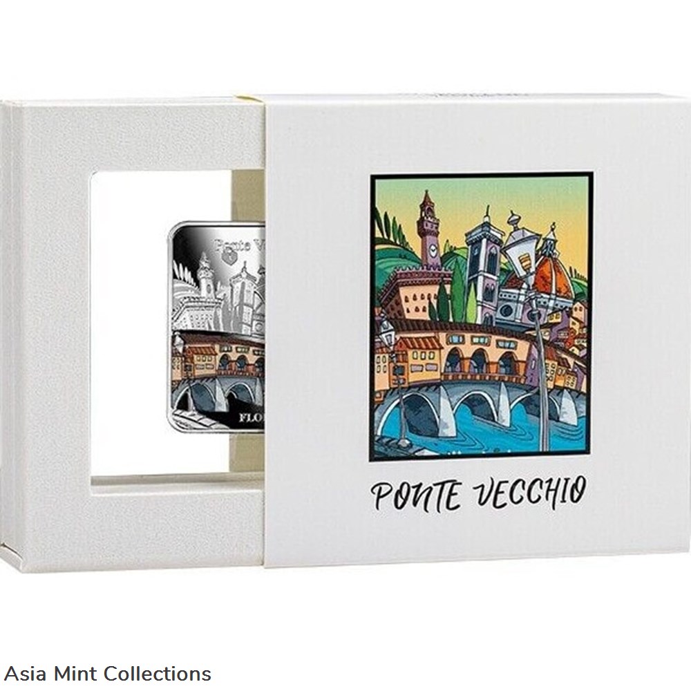 coins ingots bullion 2021 ponte vecchio florence proof silver coin 1000 francs cfa cameroon