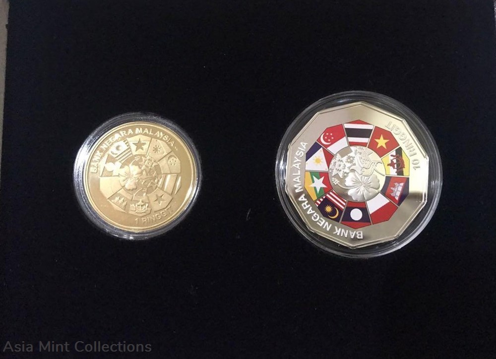 2015 - ASEAN Set of 2 commemorative Coin Proof coins 2015 asean set of 2 commemorative coin proof