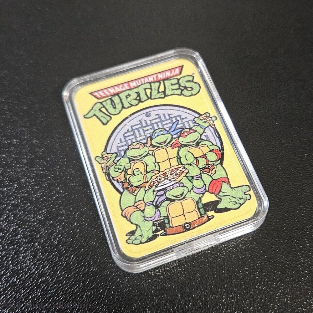 2023 - Teenage Mutant Ninja Turtles 1oz .999 Fine Silver Colorized Bar w/ COA 5 coins world united states 2023 teenage mutant ninja turtles 1oz 999 fine silver colorized bar w coa
