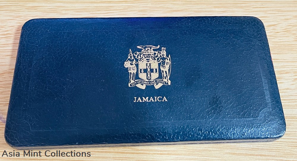 1977 Jamaica Proof coin set 5 coins world 1977 jamaica proof coin set