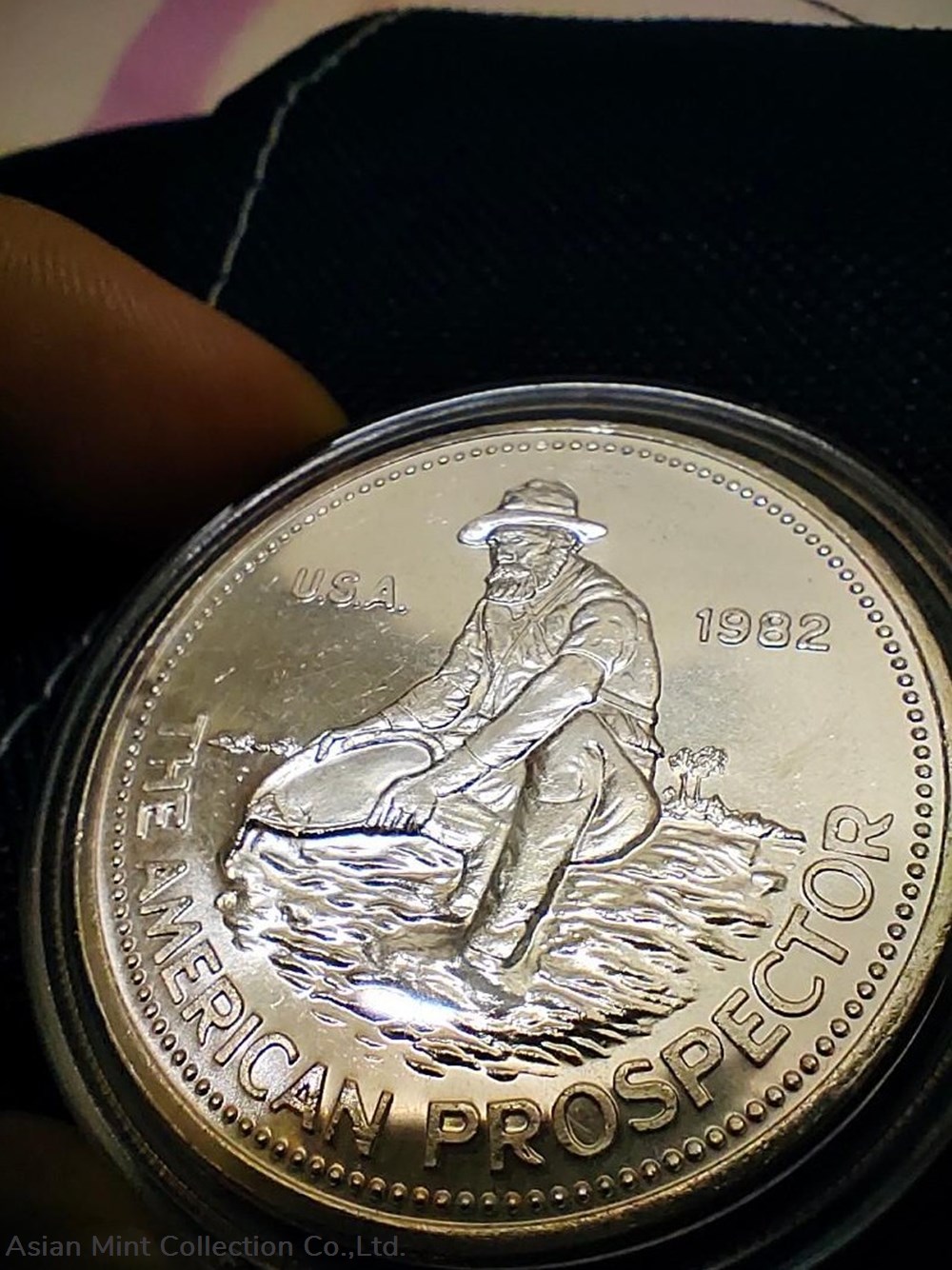 1982 Engelhard Prospector 1oz Silver Round – "E" Reverse 5 coins ingots bullion coin 1982 engelhard prospector 1oz silver round e reverse