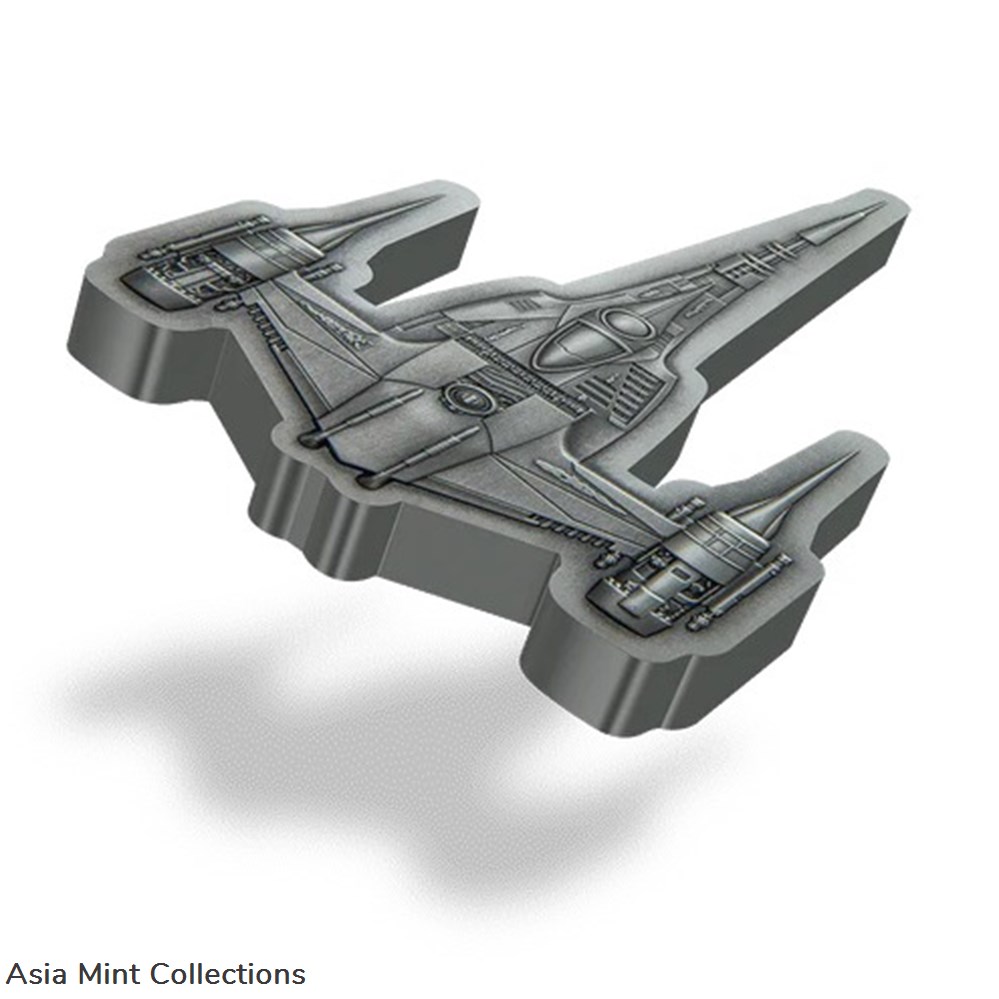 2023 Star Wars Mandalorian N-1 Starfighter 3 oz Silver Coin - Only 1,000 Minted! coins ingots bullion 2023 star wars mandalorian n 1 starfighter 3 oz silver coin only 1 000 minted