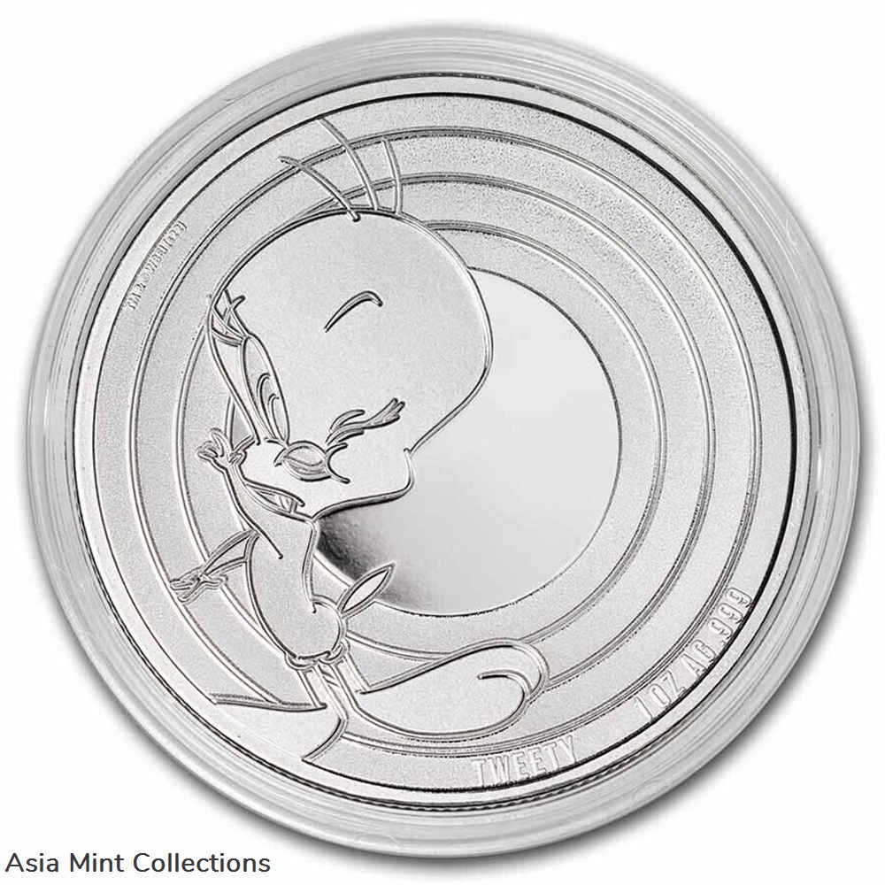 2023 - Silver Coin 1 oz 999 Samoa Looney Tunes™ Tweety™ ST/BU 2 coins ingots bullion 2023 silver coin 1 oz 999 samoa looney tunes tweety st bu