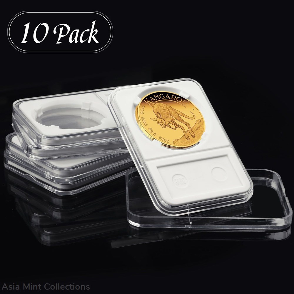 2022 - 10-Pack Coin Slab Display Holder Storage 40mm for AMERICAN SILVER EAGLE 1oz Coin 2 coins ingots bullion 2022 10 pack coin slab display holder storage 40mm for american silver eagle 1oz coin