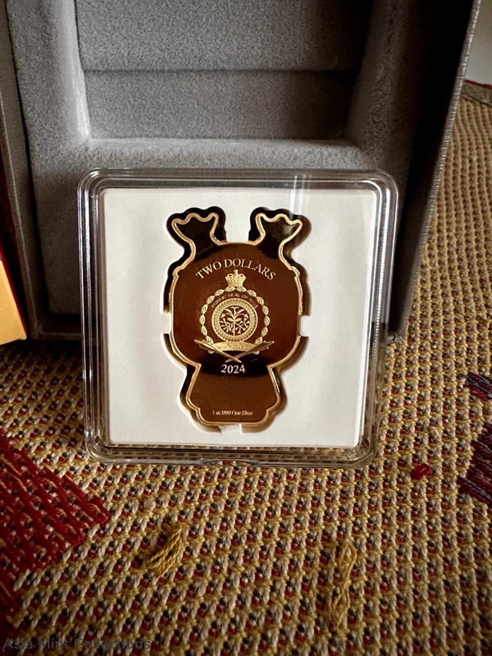 2024 - Lunar Series – Year of the Dragon 1oz Silver Chibi® Coin Gilded 3 coins ingots bullion 2024 lunar series year of the dragon 1oz silver chibi coin gilded