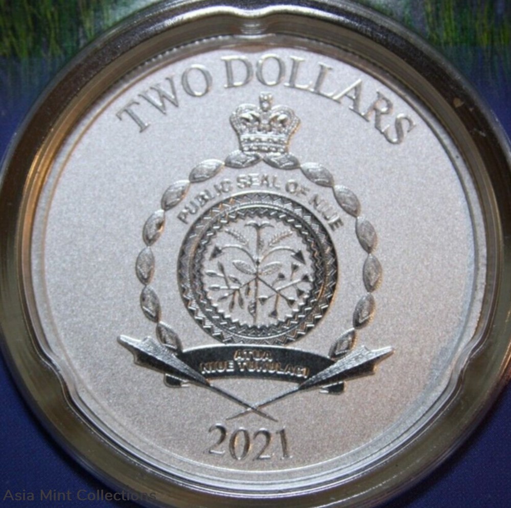 2021 - NIUE: 2 Dollars "Shrek & Donkey" 1 oz #F5247 20th Anniversary DreamWorks™ 2 medals 2021 niue 2 dollars shrek donkey 1 oz f5247 20th anniversary dreamworks