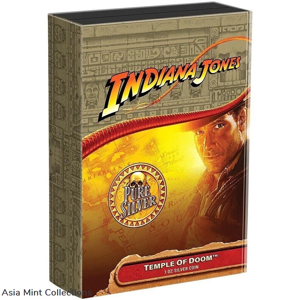 2023 - Indiana Jones ™ Tempel des Todes™ 1 Oz Silber Color Niue 2 $ mit OVP 8 coins ingots bullion silver coin 2023 indiana jones tempel des todes 1 oz silber color niue 2 mit ovp