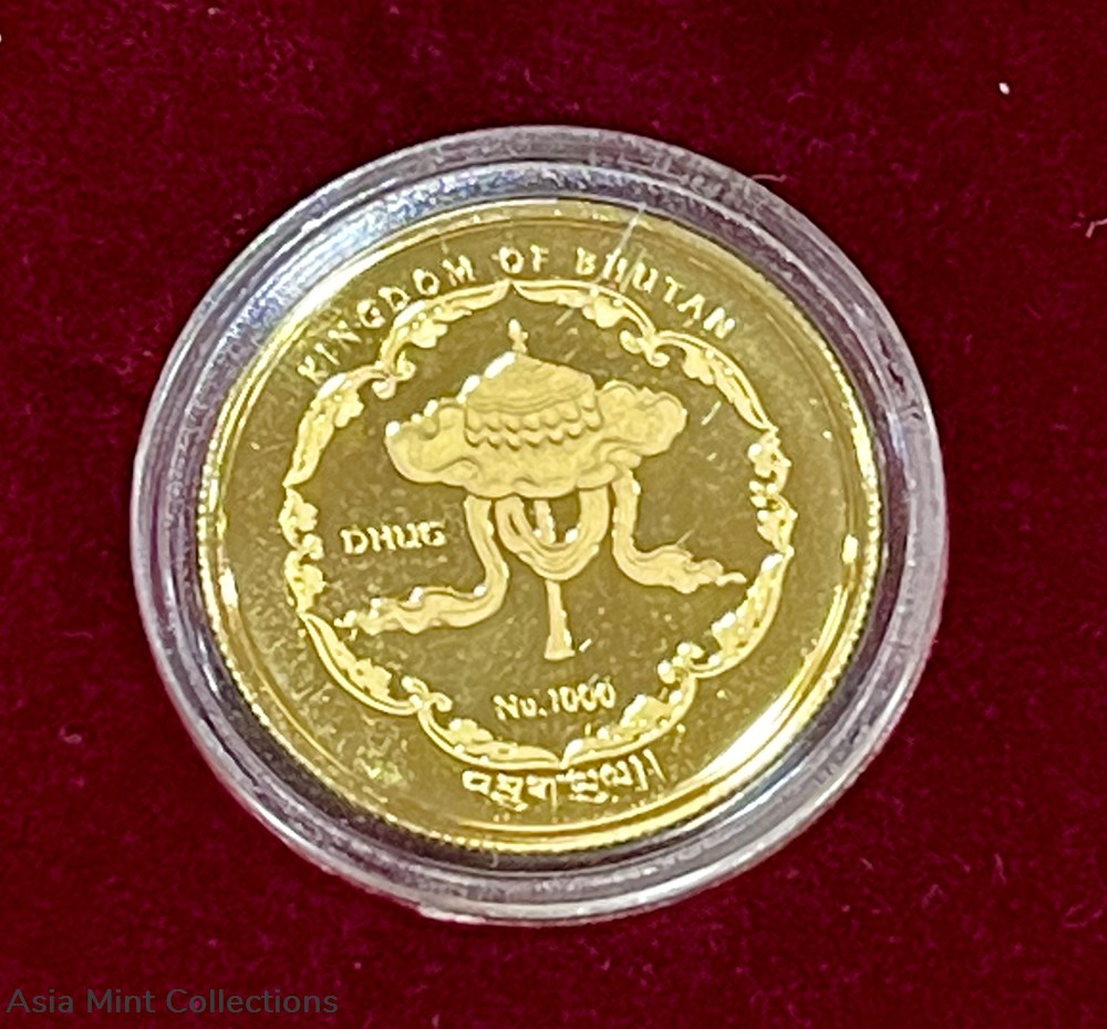 coins ingots bullion coin 2011 bhutan nu1000 world buddha heritage series wat pho reclining buddha of thailand 1 4oz gold