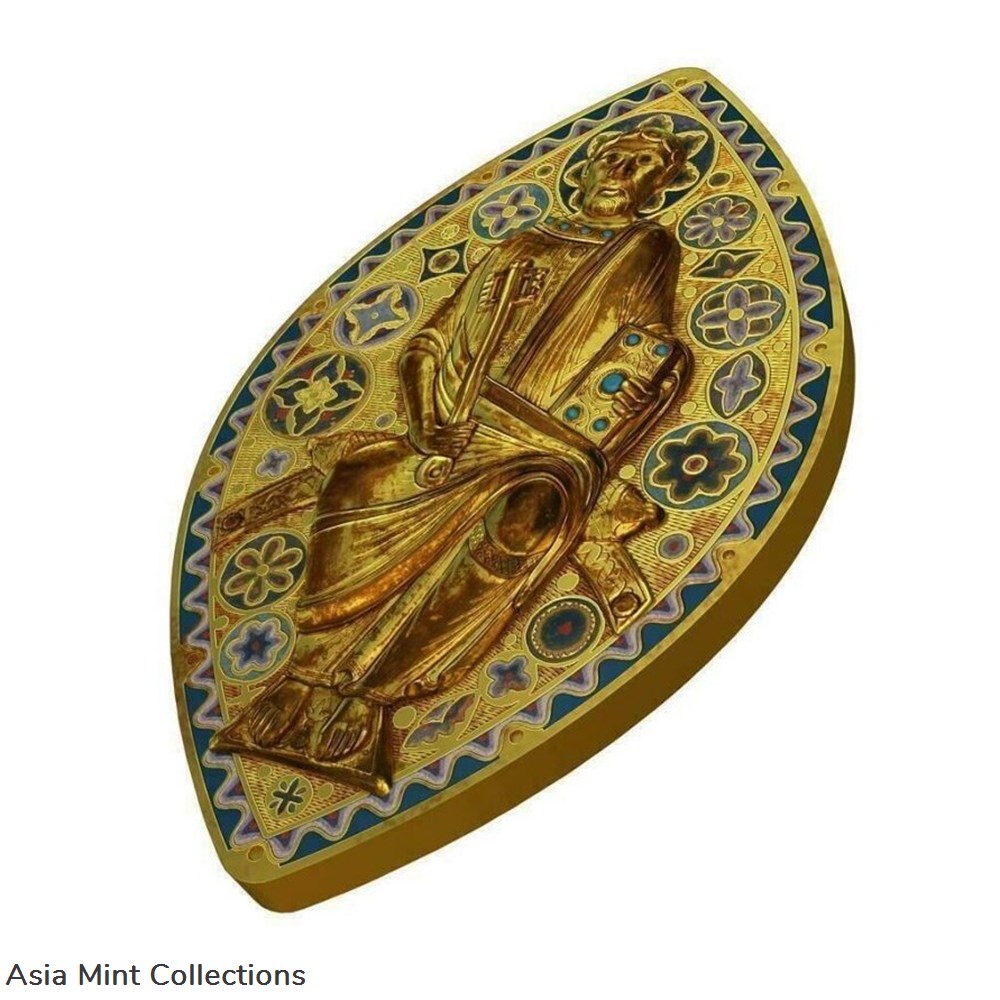 2014 - 1 oz Silver Coin $2 World Heritage - Saint Peter in Glory Gilded PAMP 999 4 coins ingots bullion 2014 1 oz silver coin 2 world heritage saint peter in glory gilded pamp 999