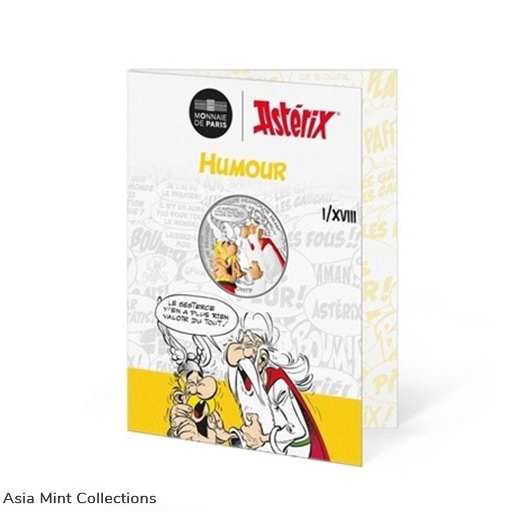 2022 - 10 euro France silver – Asterix (humor) coins ingots bullion coin 2022 10 euro france silver asterix humor
