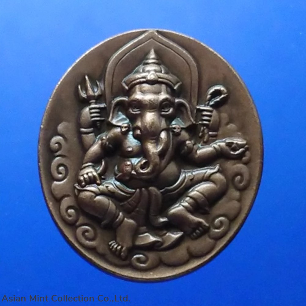 2009 - Ganesha Behind Lord Vishnukarma , Department of Fine Arts, Office of Ten Craftsmen medals 2009 ganesha behind lord vishnukarma department of fine arts office of ten craftsmen