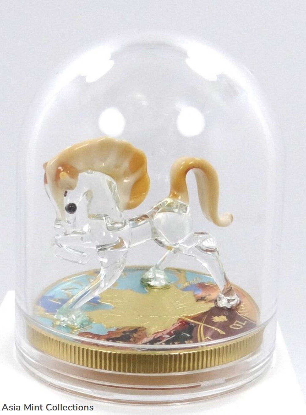 2022 - 1 Oz Silver Coin $5 Canada Maple Leaf Murano Glass Mustang Horse Handmade 8 coins ingots bullion 2022 1 oz silver coin 5 canada maple leaf murano glass mustang horse handmade