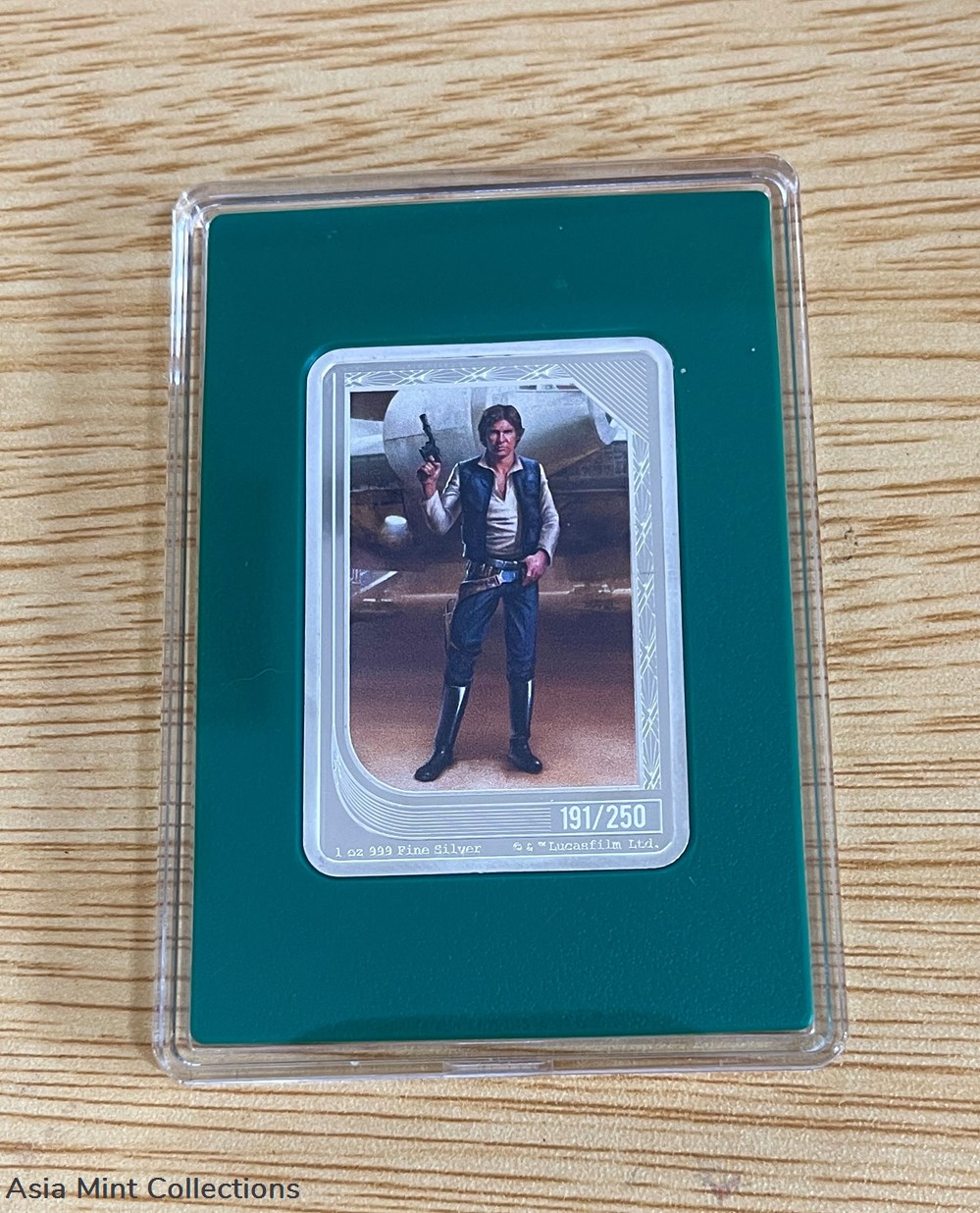 2023 Niue Star Wars Mint Trading Coins Han Solo 191/250 figurines cinema 2023 niue star wars mint trading coins han solo 191 250