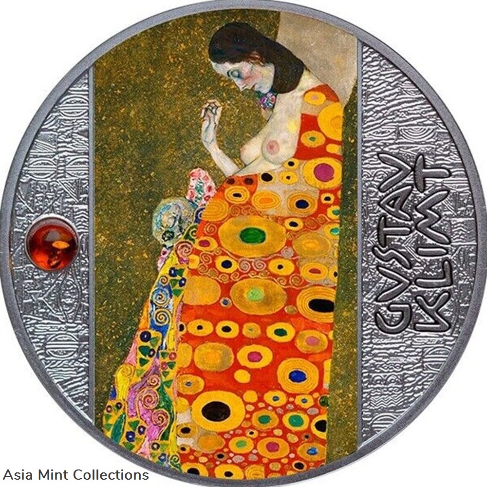 coins ingots bullion 2022 hope ii gustav klimt gustav klimt proof silver coin 500 francs cfa cameroun