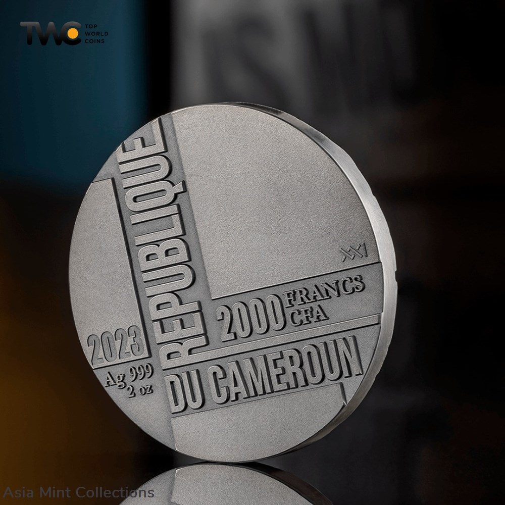 2023 - Time is Money 2 oz Antique finish Silver Coin 2000 Francs CFA Cameroon 2 coins ingots bullion 2023 time is money 2 oz antique finish silver coin 2000 francs cfa cameroon