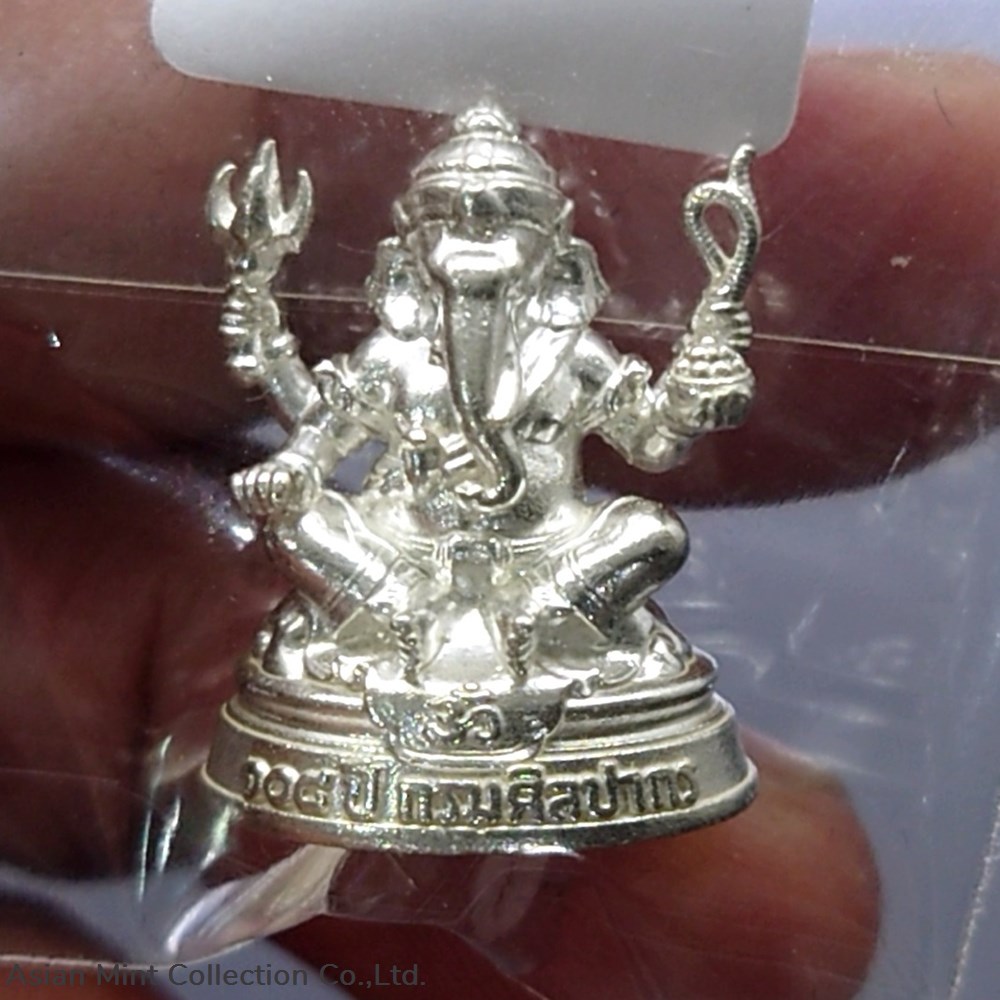 jewels clocks jewelry miscellaneous 2019 silver ganesha statue commemorative 108 years of the establishment of the fine arts department