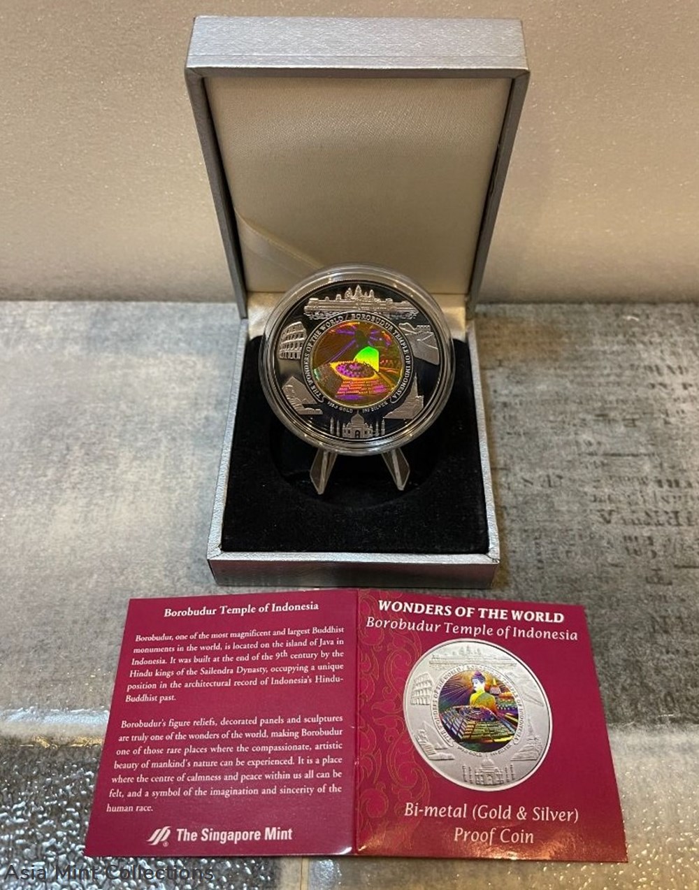 2008 Cambodia 10000 Riels Wonder of The World Series - "Borobudur Temple of Indonesia" 6 coins ingots bullion gold coin 2008 cambodia 10000 riels wonder of the world series borobudur temple of indonesia