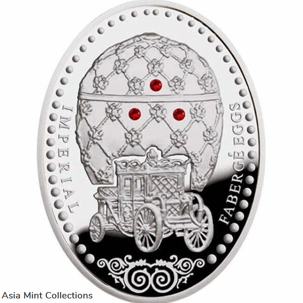 coins ingots bullion 2012 coronation egg imperial faberge eggs proof silver coin 1 niue