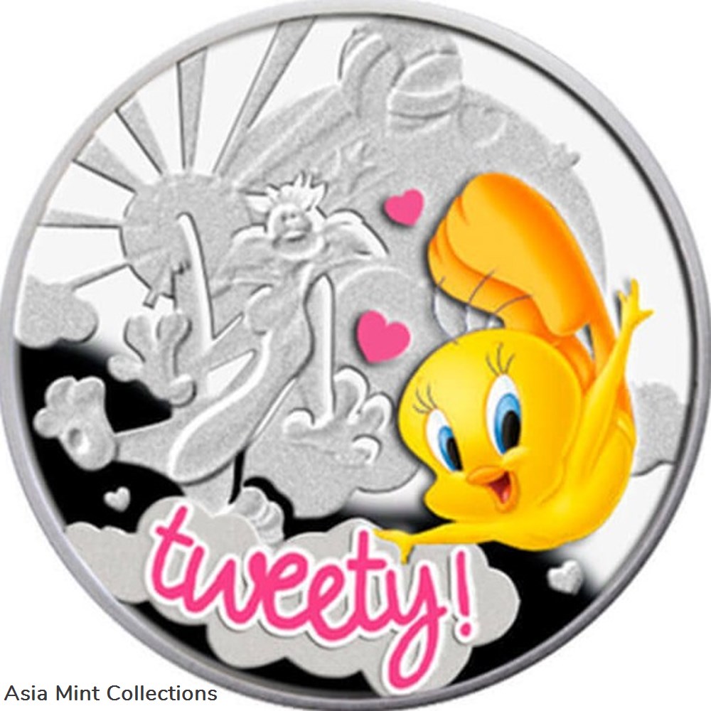 2013 - Tweety Cartoon Characters 1/2 oz Proof Silver Coin Niue coins ingots bullion 2013 tweety cartoon characters 1 2 oz proof silver coin niue