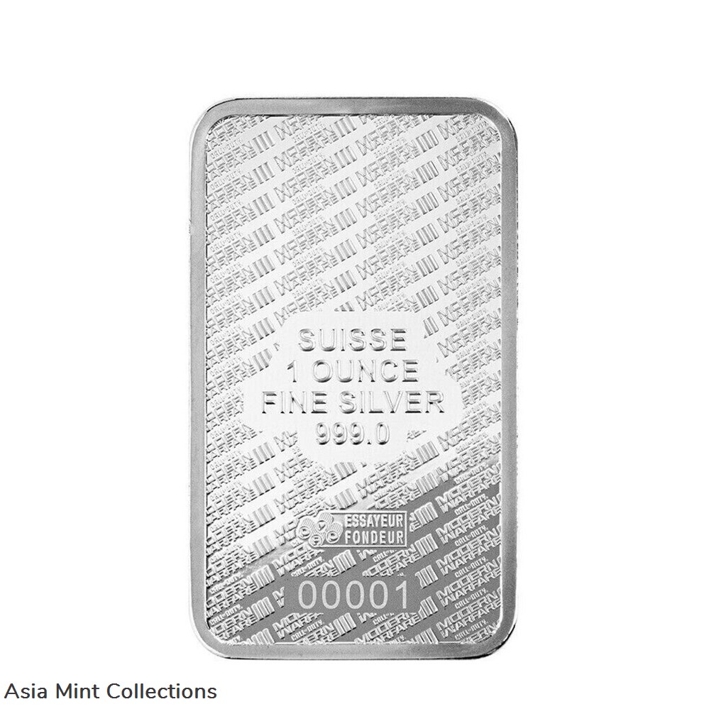 2023 PAMP Suisse Call of Duty 20th Anniversary 1 oz Silver Bar 8 coins ingots bullion coin 2023 pamp suisse call of duty 20th anniversary 1 oz silver bar
