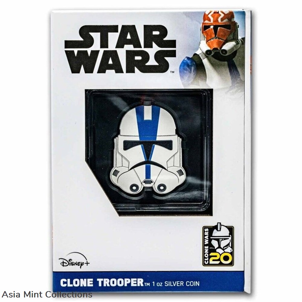 2023 Star Wars™ Clone Wars 20th Anniversary – 50 1st Legion 1oz Silver Coin 4 coins ingots bullion 2023 star wars clone wars 20th anniversary 50 1st legion 1oz silver coin
