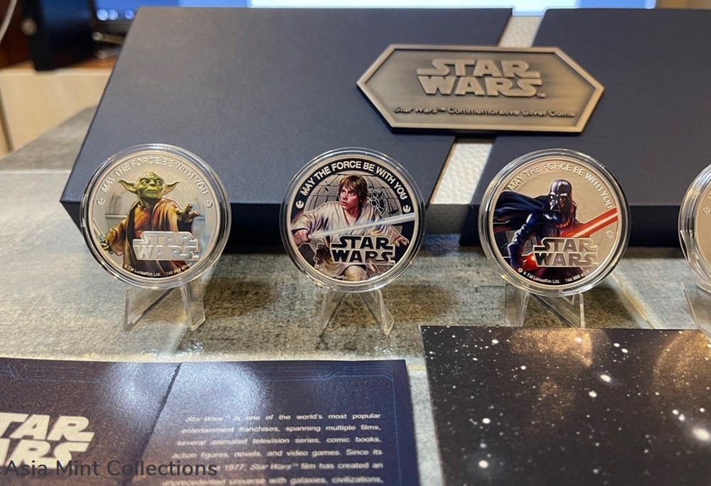 2016 NIUE Star Wars Commemorative 1oz x 5-Coin Set 3 coins ingots bullion silver 2016 niue star wars commemorative 1oz x 5 coin set