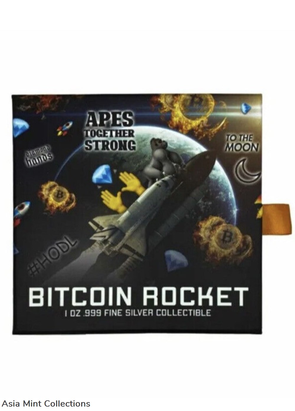 2022 Chad 1 oz Silver Bitcoin Rocket Shaped Antiqued High Relief Coin .999 Fine 5 coins ingots bullion 2022 chad 1 oz silver bitcoin rocket shaped antiqued high relief coin 999 fine